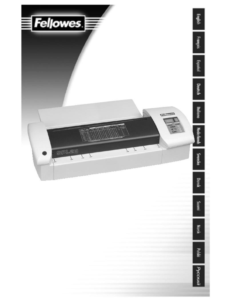 Fellowes SPL A4 User manual