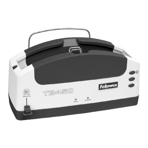 Fellowes TB450 manual&nbsp;