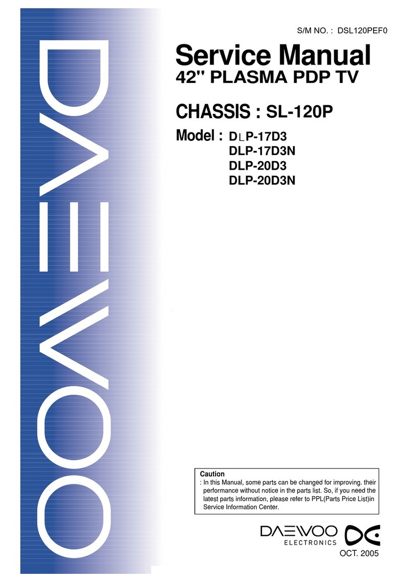 Daewoo DLP-17D3 User manual