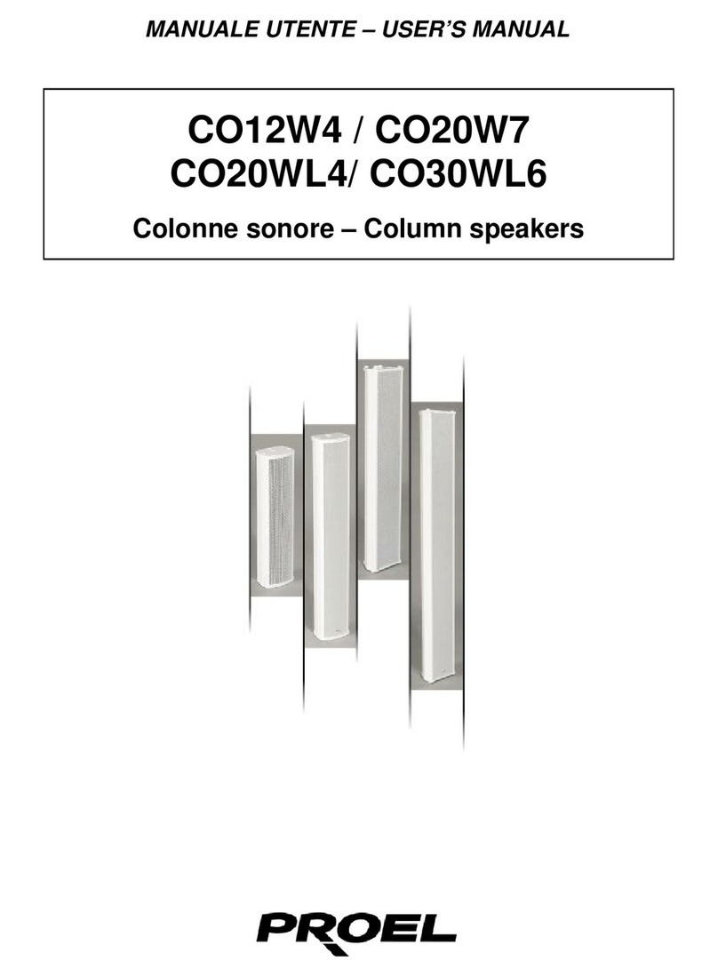 PROEL CO12W4 User manual
