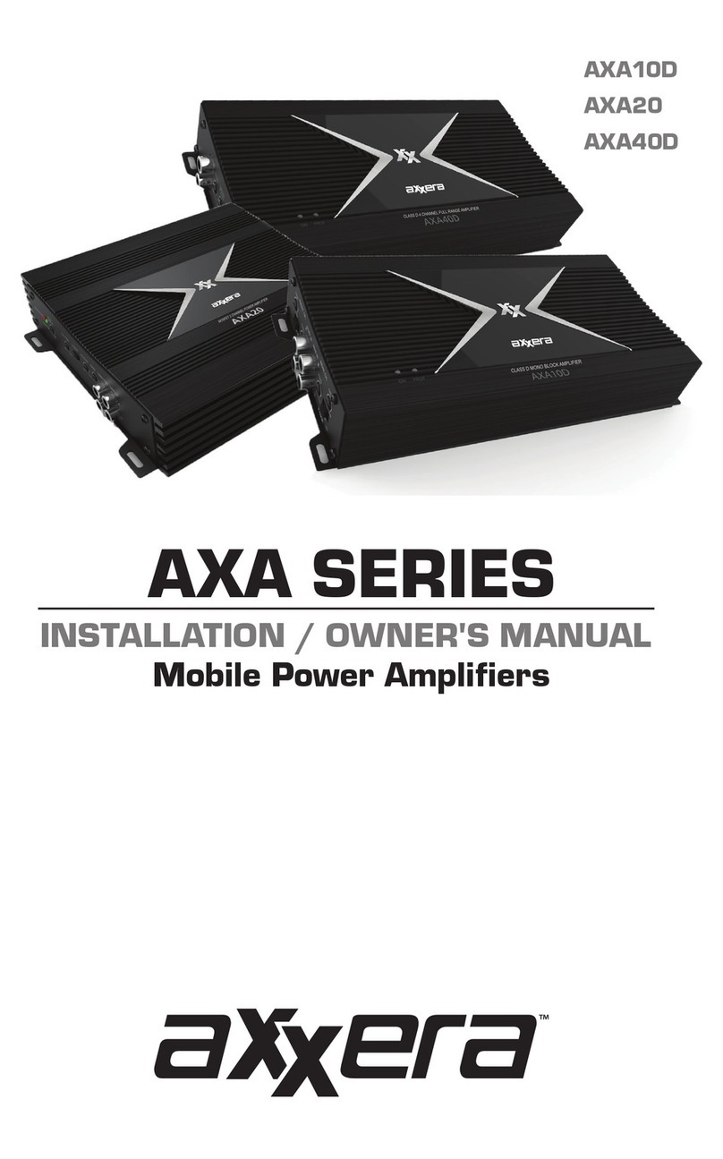 Axxera AXA10D Operating instructions