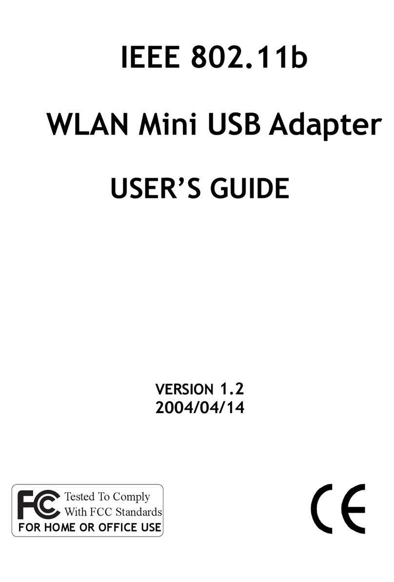 ECS IEEE 802.11b WLAN Mini USB Adapter user guide