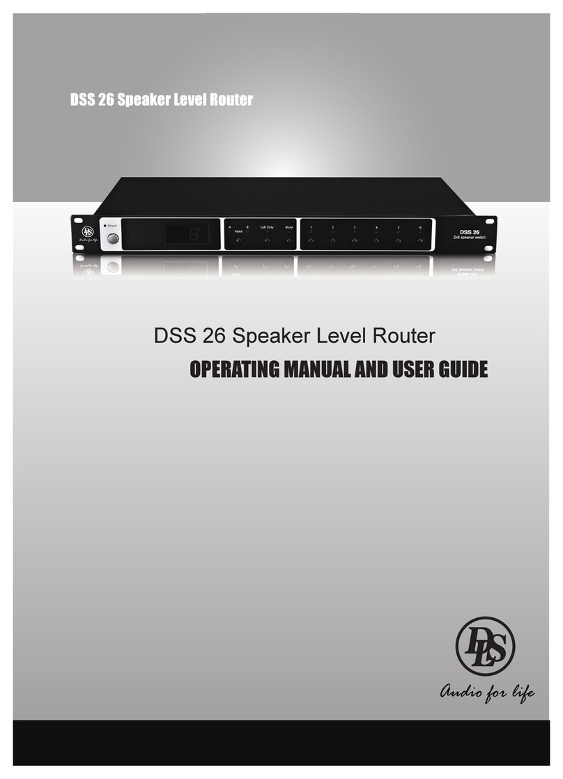 DLS DSS 26 Operating manual and user guide
