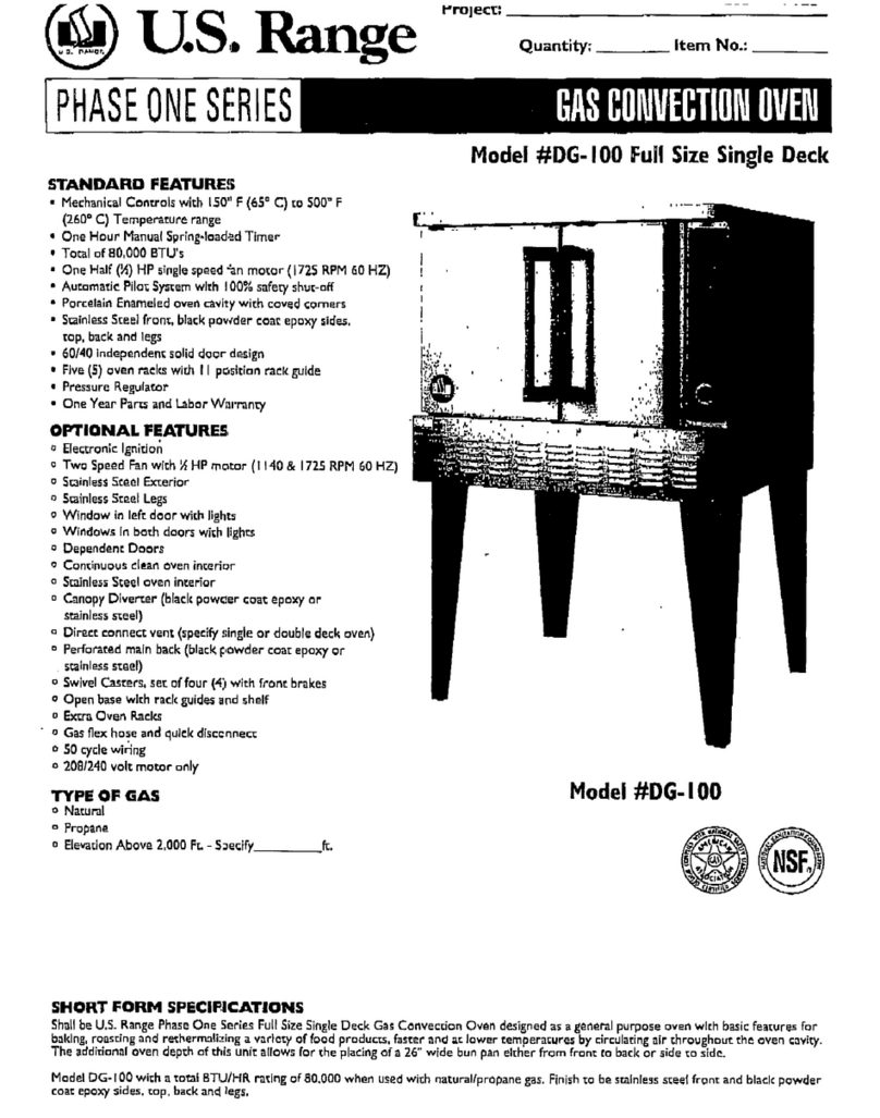 U.S. Range DG-100 specification