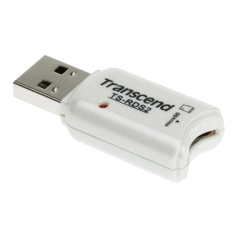 Transcend USB 2.0 Compact Card Reader TS-RDS1 User manual Transcend USB 2.0 Compact Card Reader TS-RDS1 User manual