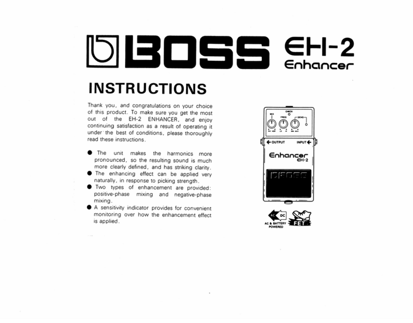 BOSSCO EH-2 Enchancer User manual