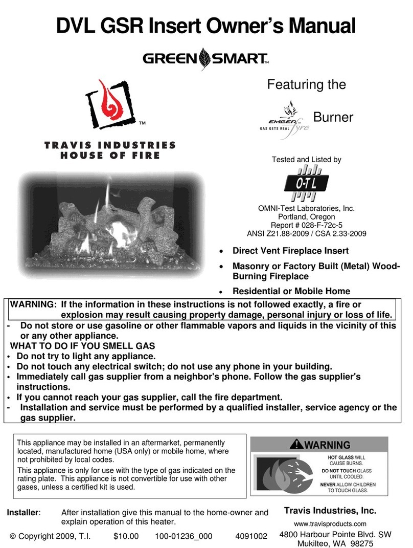 Travis Industries DVL GSR User manual