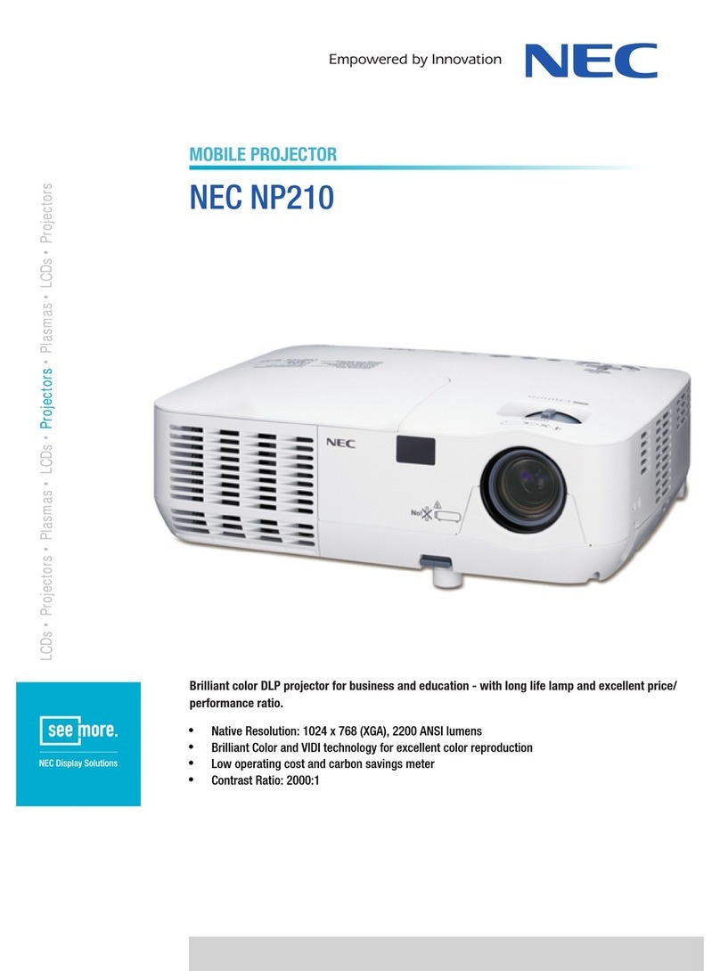 NEC NP210 User manual