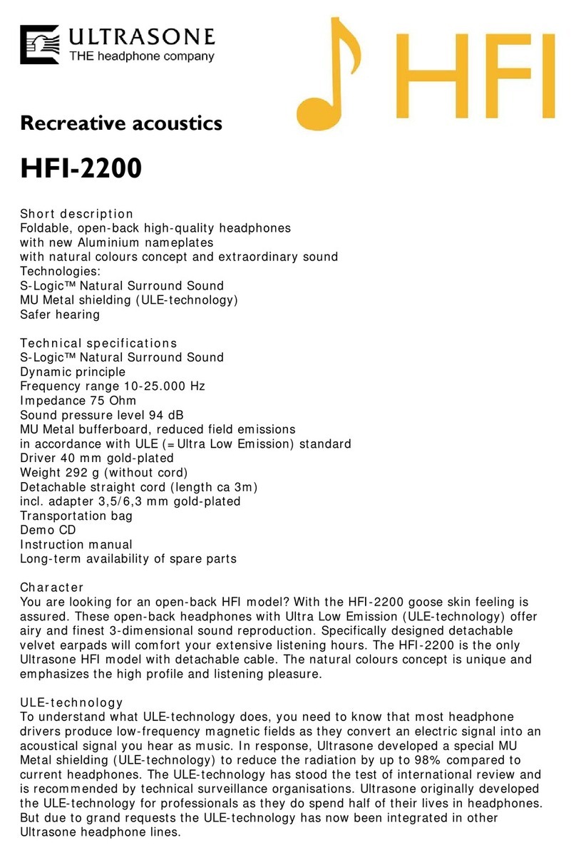 Ultrasone HFI-2200 User manual