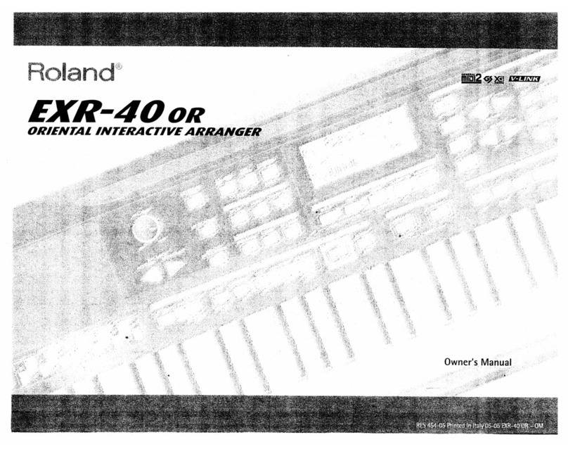 Roland EXR-40 or User manual