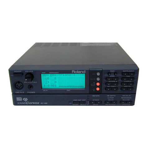 Roland SC-88 Sound Canvas User manual