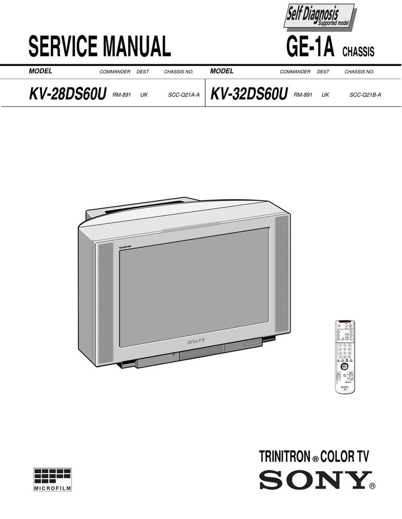 Sony Trinitron KV-28DS60U User manual Sony Trinitron KV-28DS60U User manual