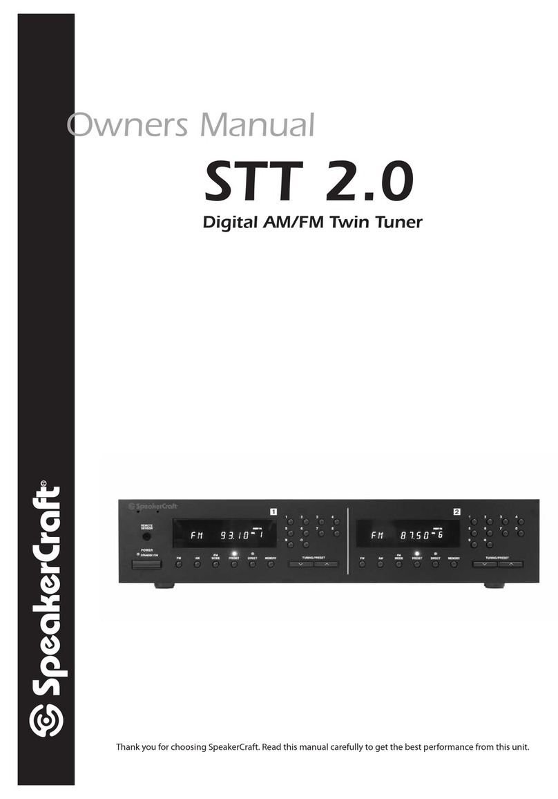 SpeakerCraft STT 2.0 owner's manual