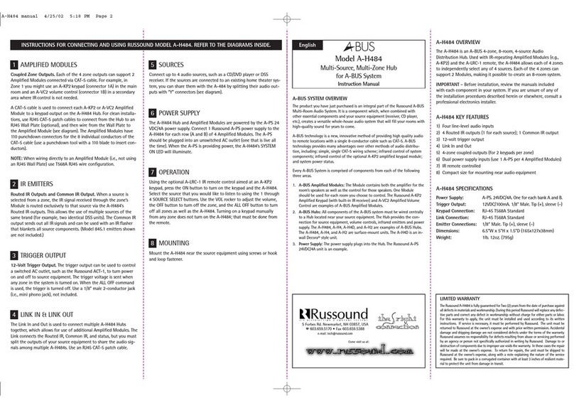Abus A-H484 User manual