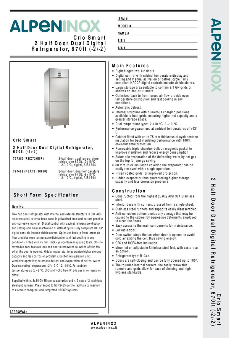 Alpeninox Crio Smart REX72HDR Specifications