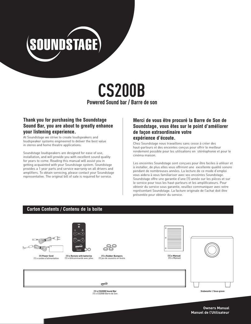 Soundstage CS200B User manual