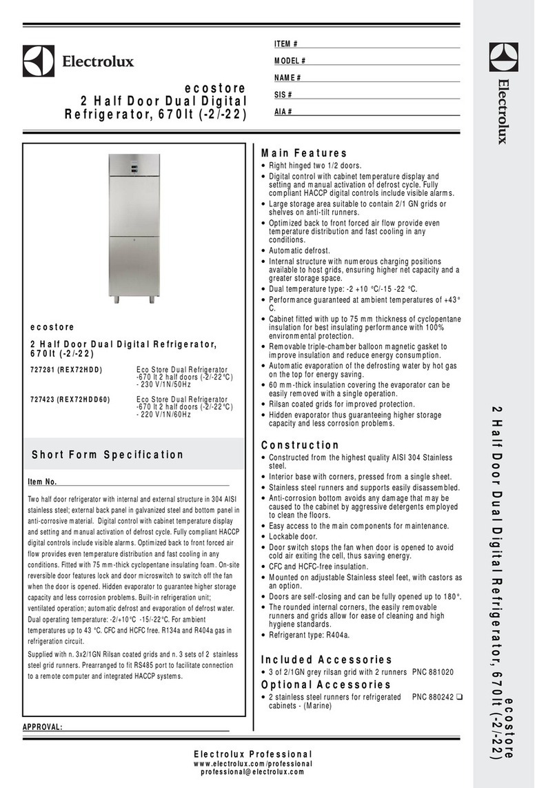Electrolux ecostore REX72HDD User manual