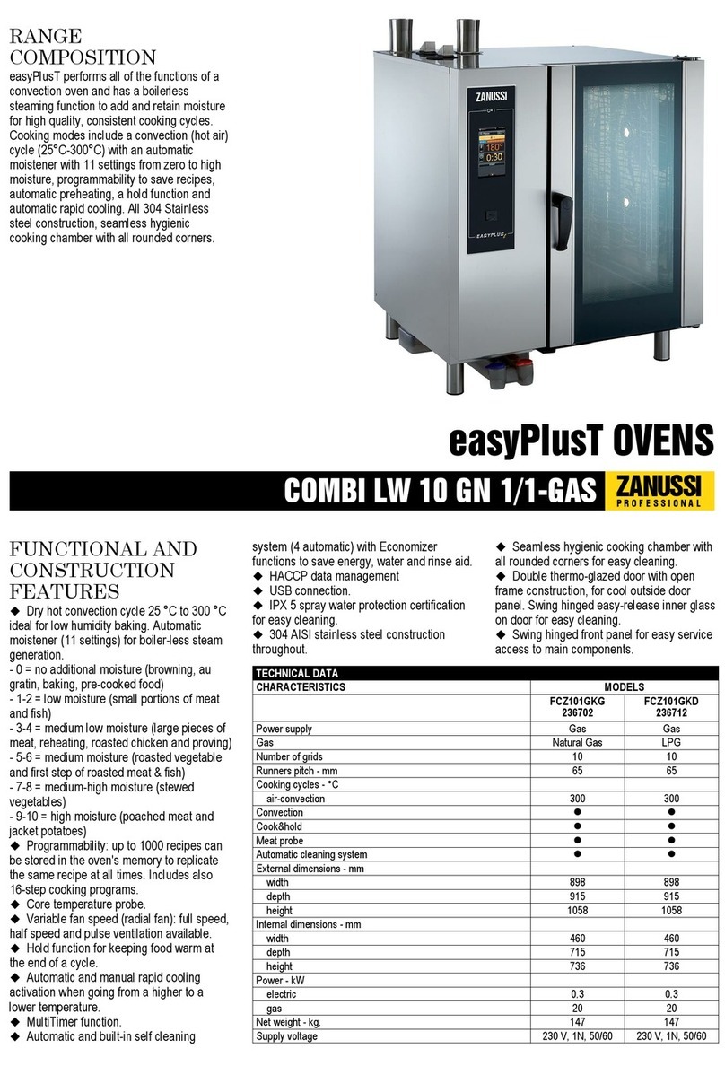 Zanussi easyPlusT FCZ101GKG Specifications