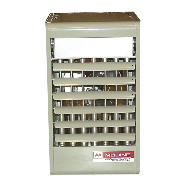 Modine Manufacturing PDP Installation and service manual