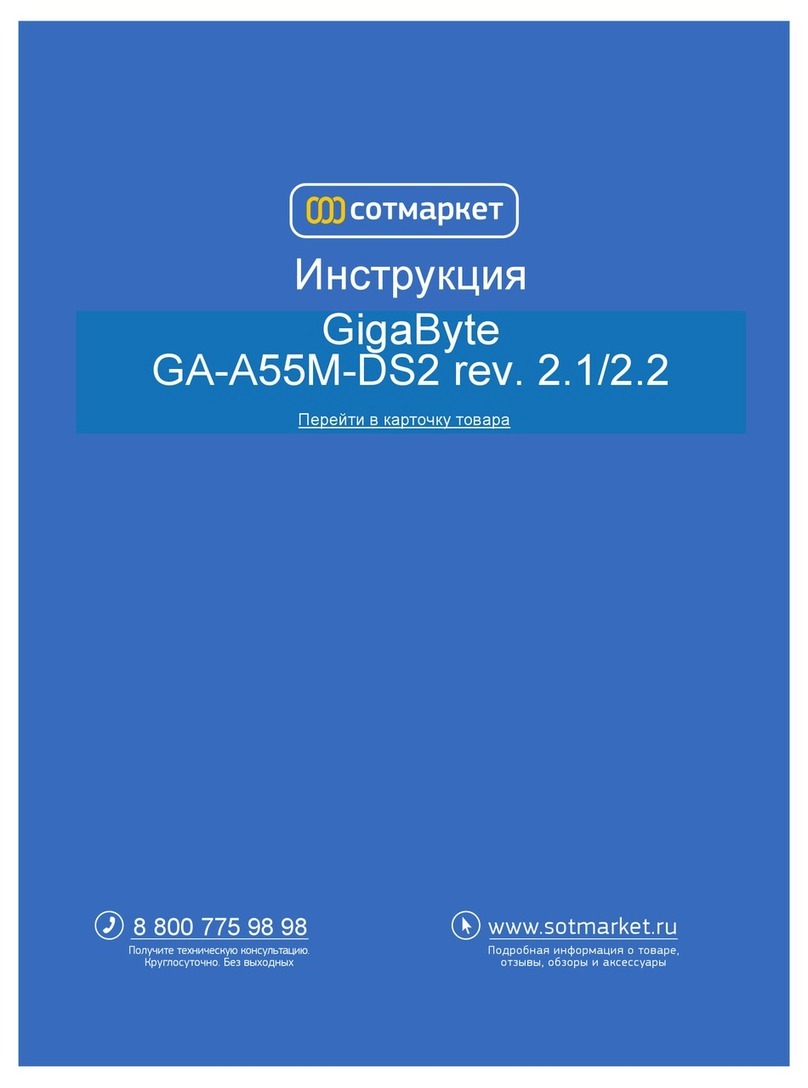 Gigabyte GA-A55M-DS2 User manual