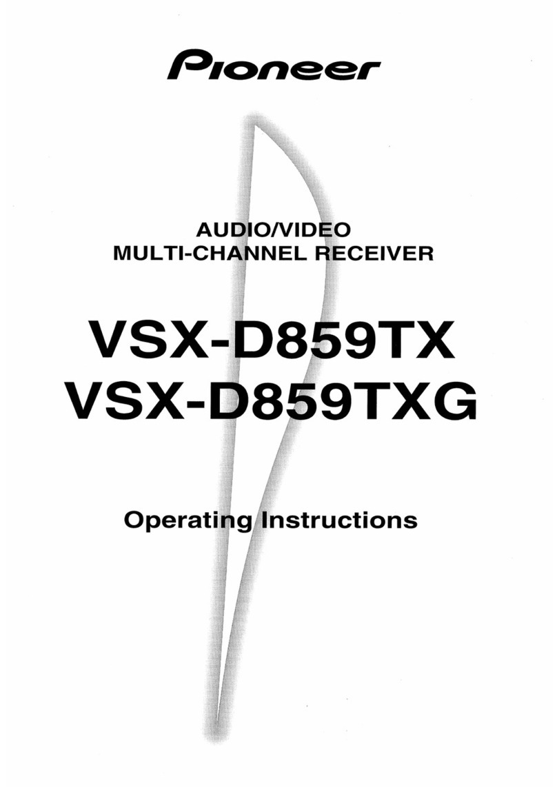 Pioneer VSX-D859TX User manual