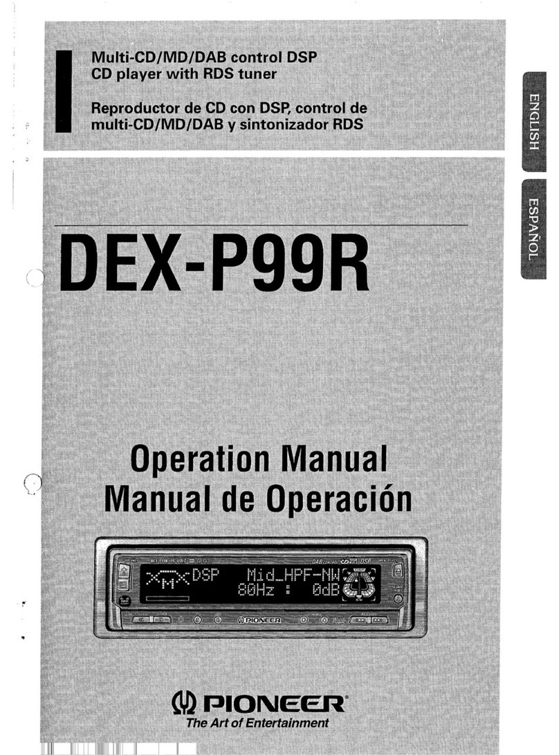 Pioneer DEX-P99R Operation manual