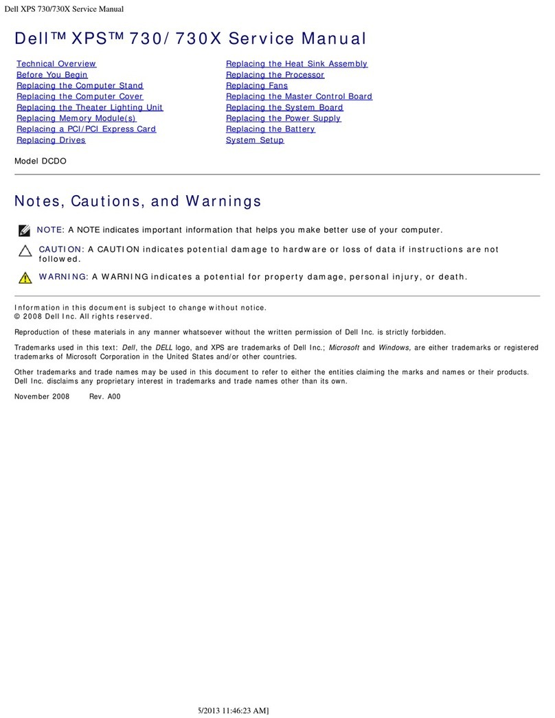 Dell XPS 730X User manual