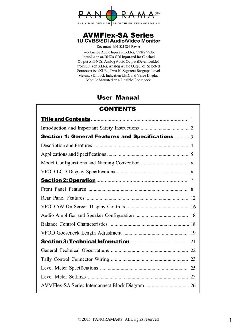 Wohler AVMFlex-SA Series User manual