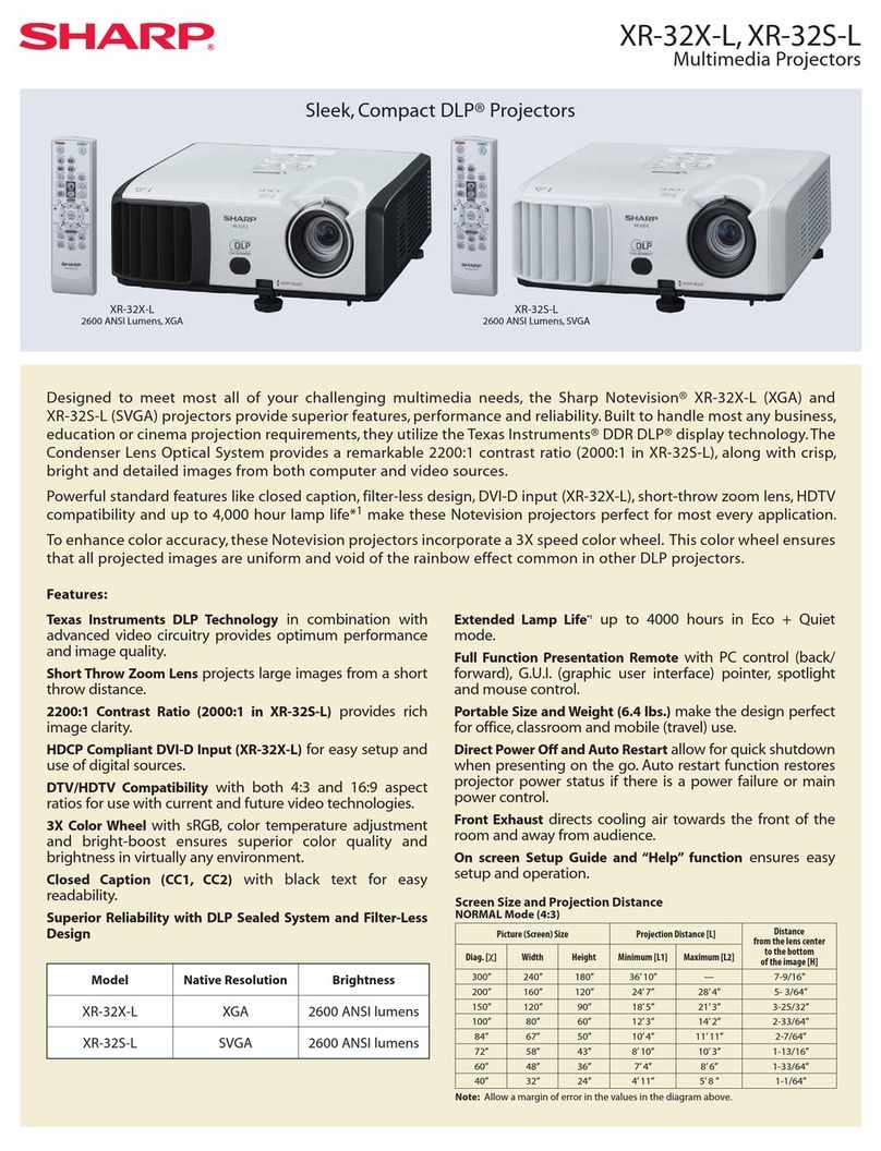 Sharp XR-32X-L User manual