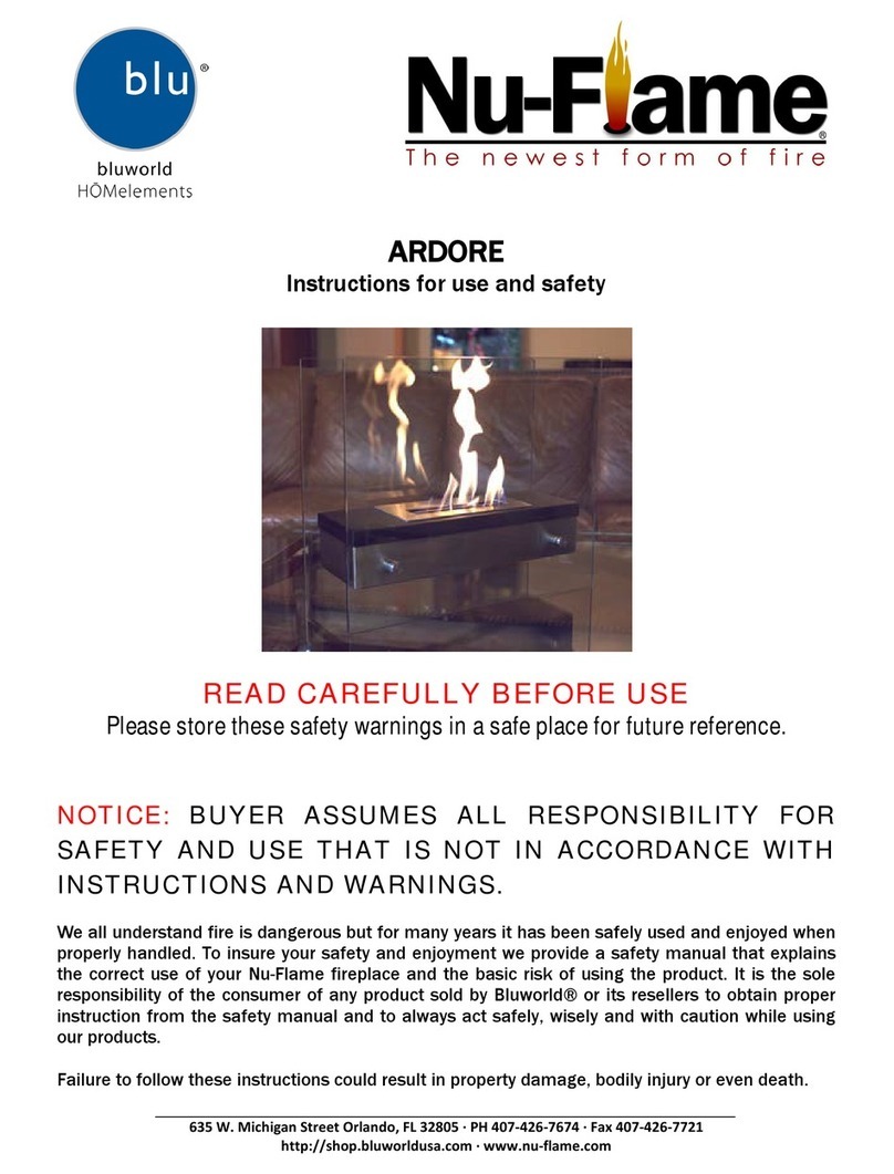 Nu-Flame ARDORE User manual