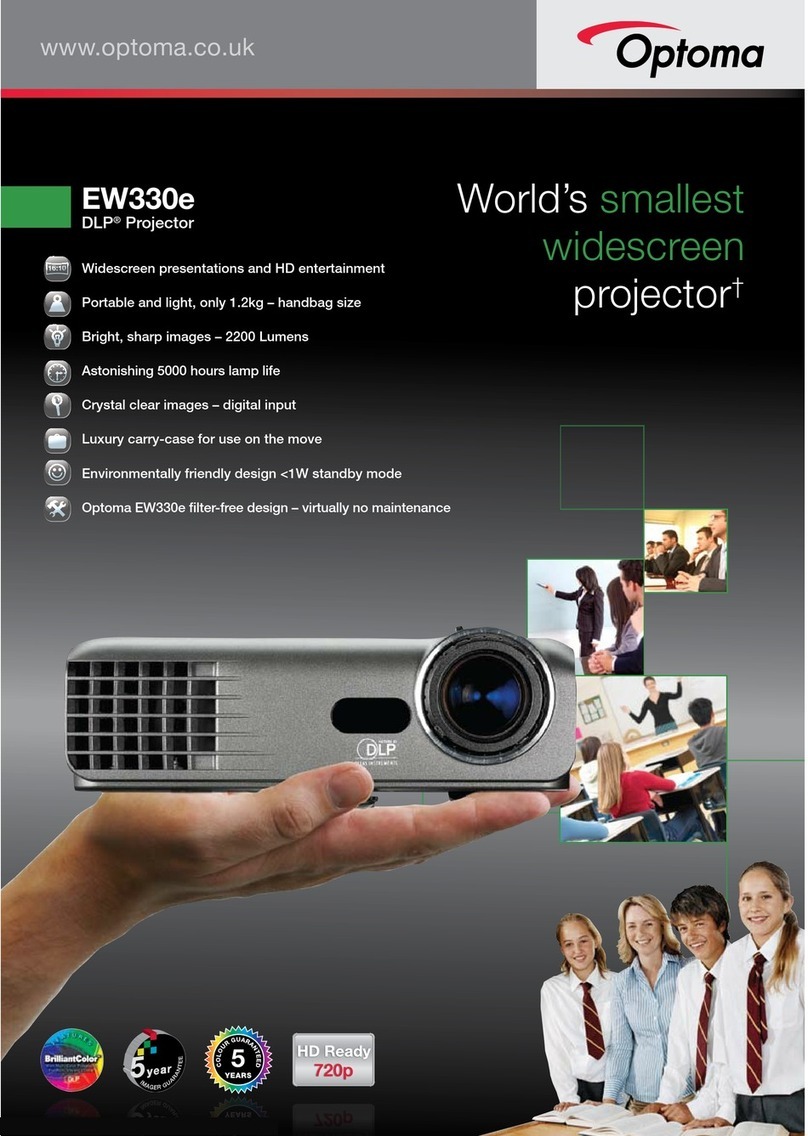 Optoma EW330e User manual