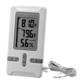 Radio Shack In/Out Thermometer with Indoor Humidity... User manual