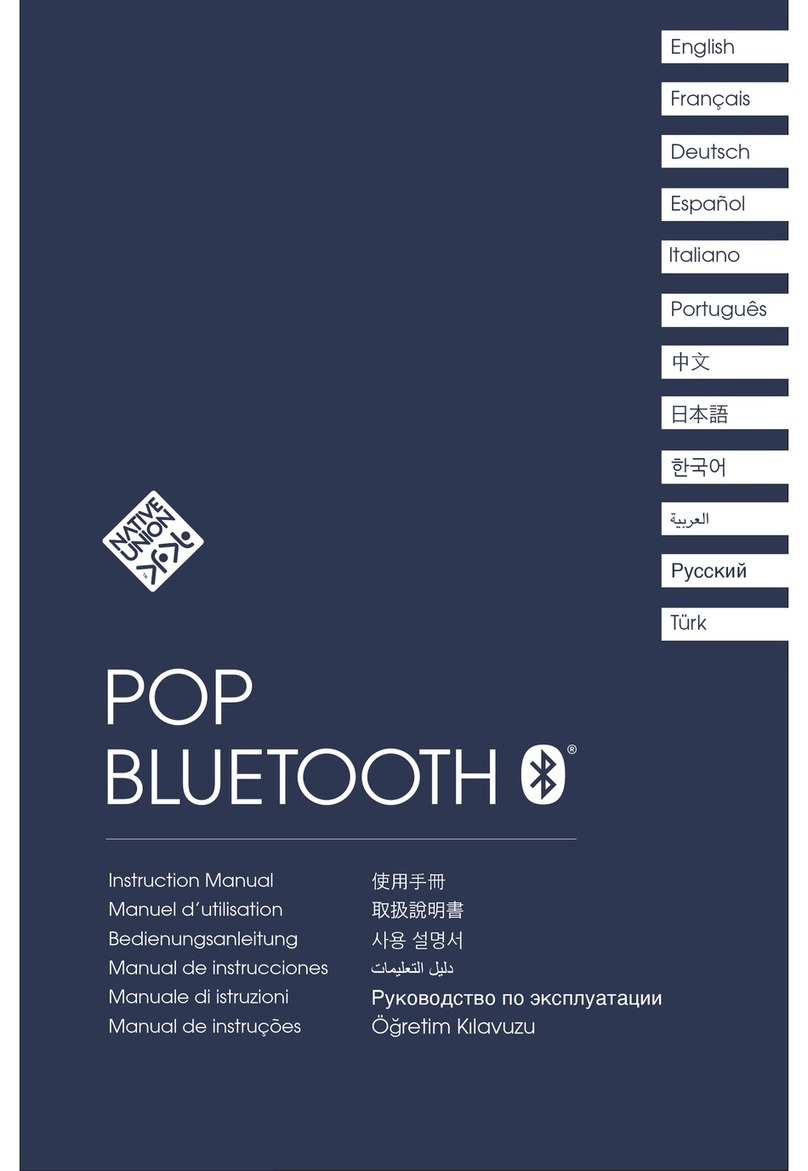 NATIVE UNION POP BLUETOOTH User manual