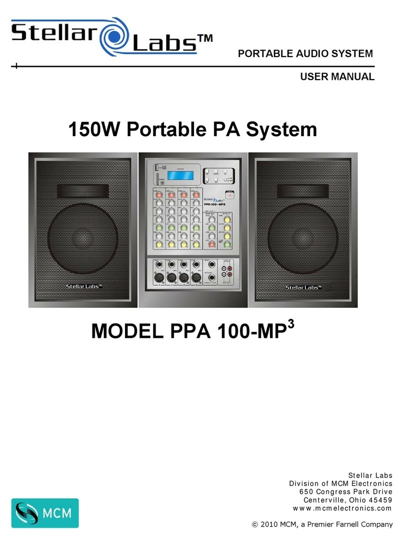 stellar labs PPA 100-MP3 User manual