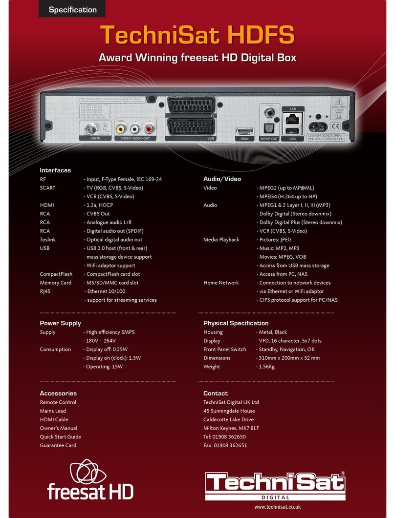 TechniSat HDFS User manual