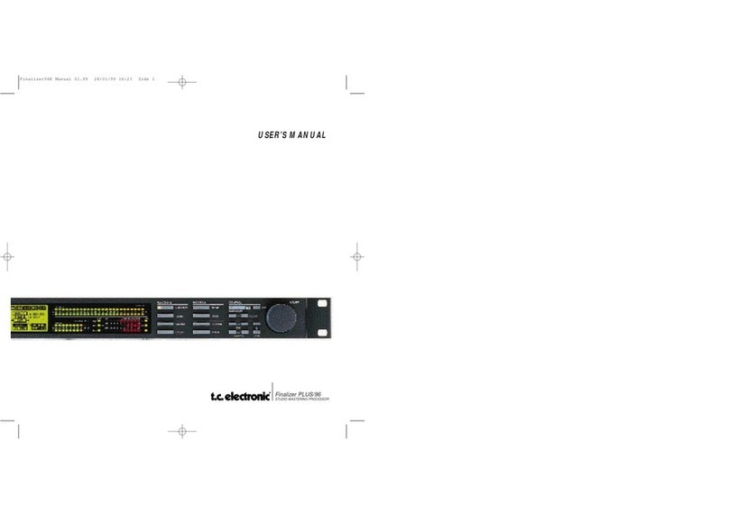 TC Electronic Finalizer PLUS/96 User manual