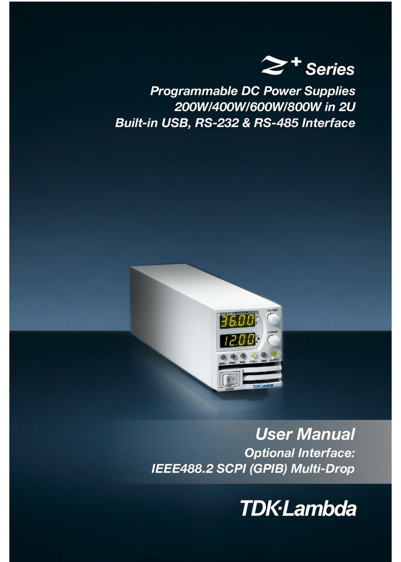 TDK-Lambda Z+ series User manual