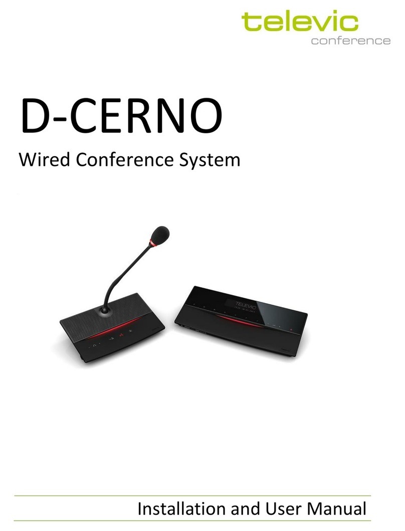 Televic D-CERNO Installation and user manual