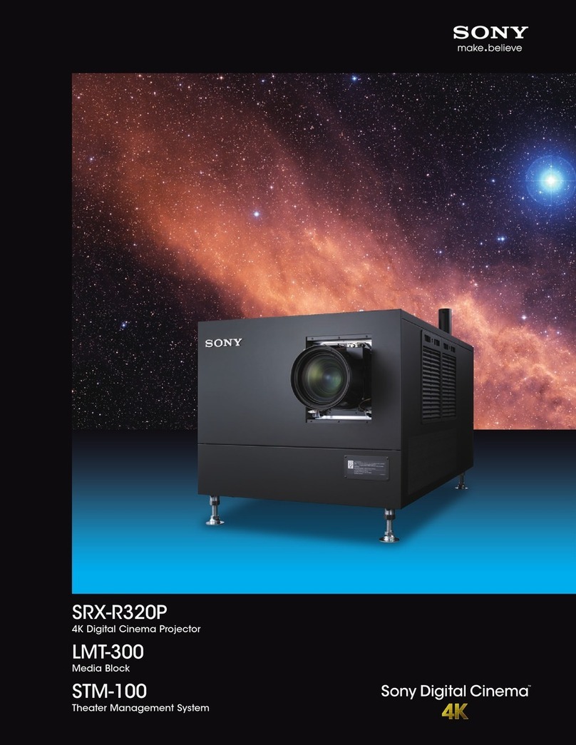 Sony SRX-R320P User manual Sony SRX-R320P User manual