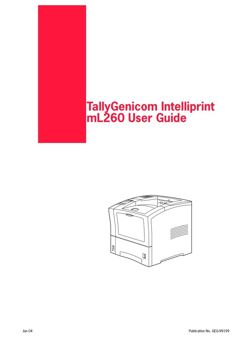 TallyGenicom Intelliprint mL260 User manual TallyGenicom Intelliprint mL260 User manual