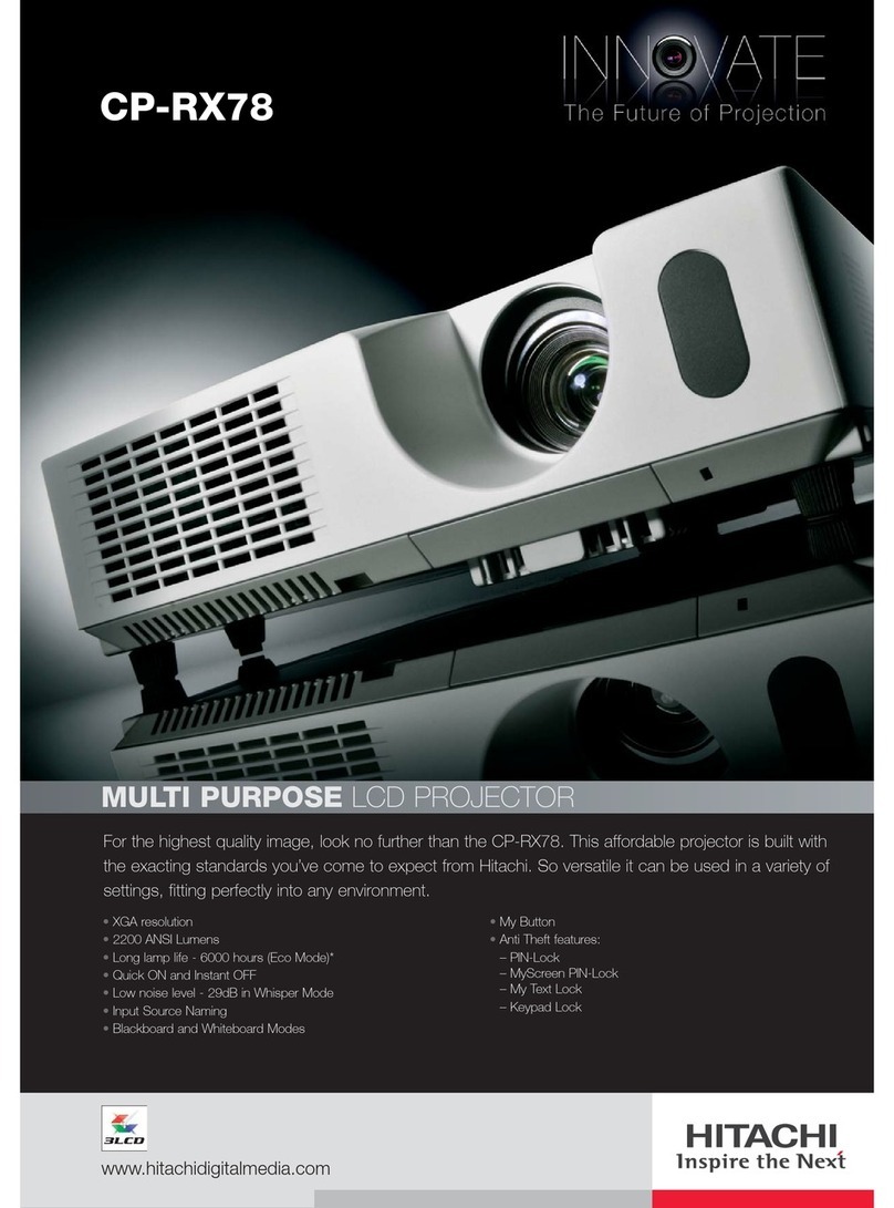 Hitachi Innovate CP-RX78 User manual