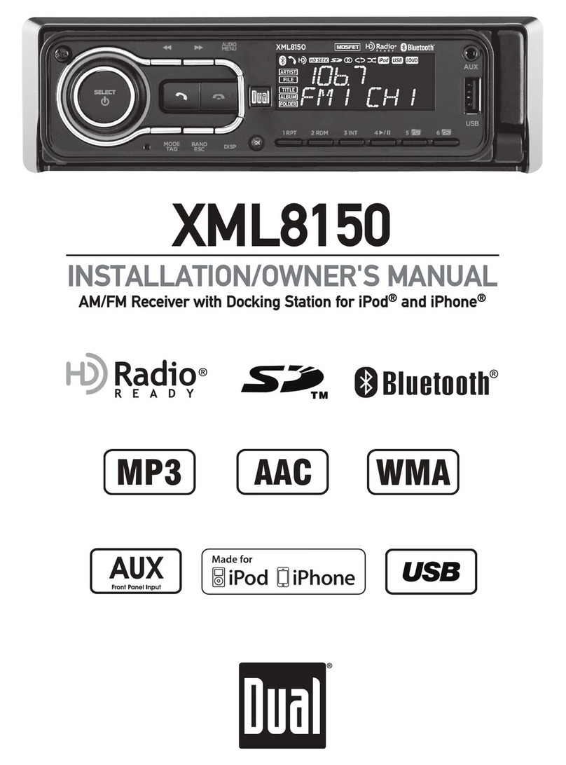 Dual XML8150 Operating instructions