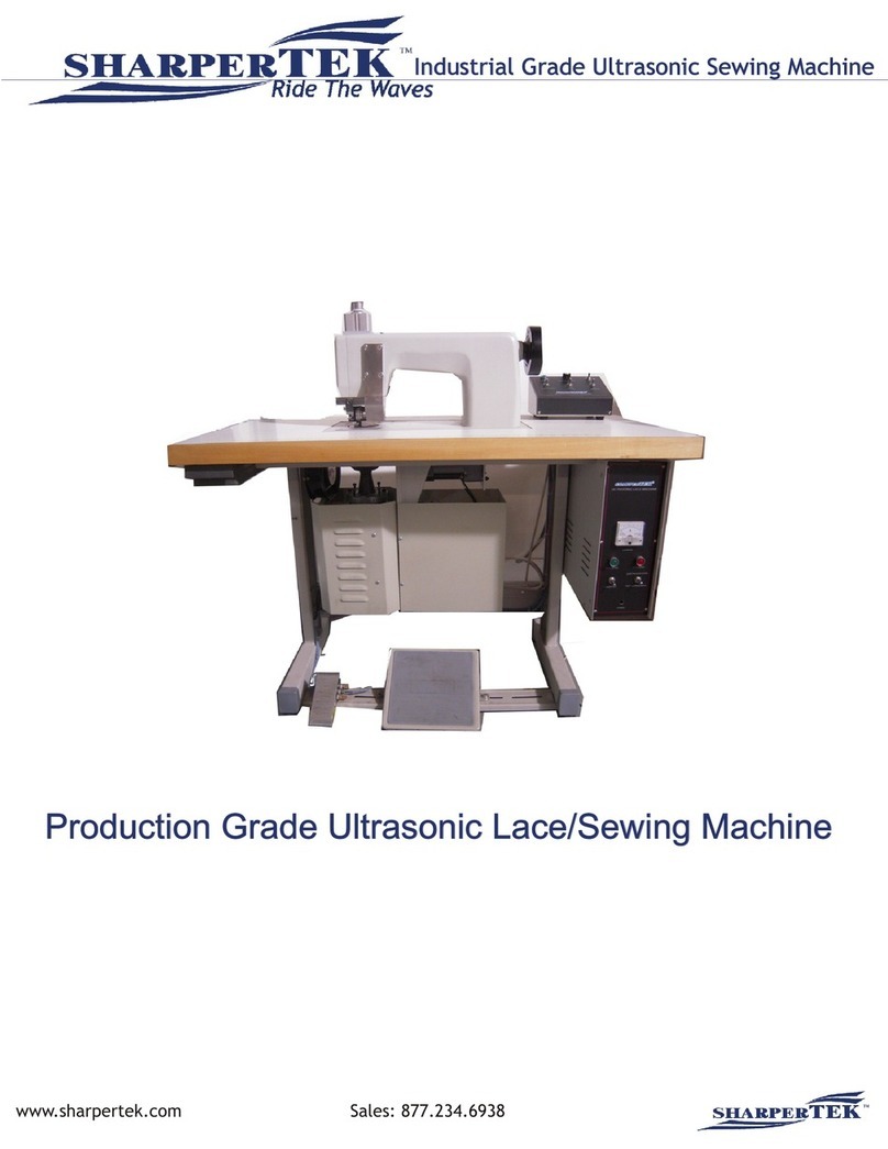 SharperTek Industrial Grade Ultrasonic Sewing Machine manual&nbsp;