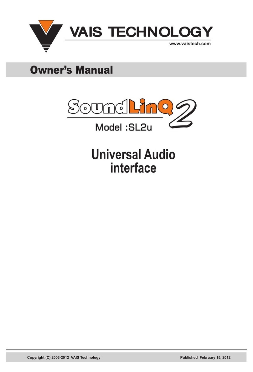 Vais Technology SoundLinQ2 SL2u owner's manual