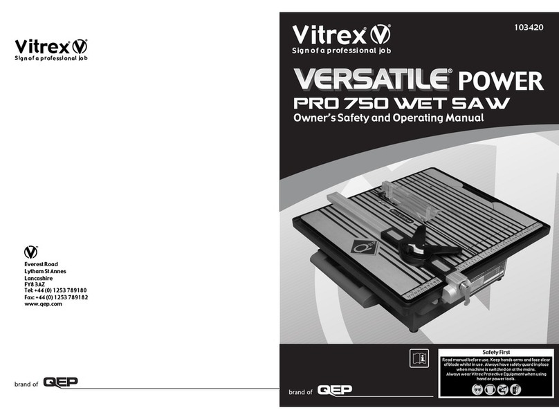 Vitrex Versatile Pro 750 Owner's safety and operating manual