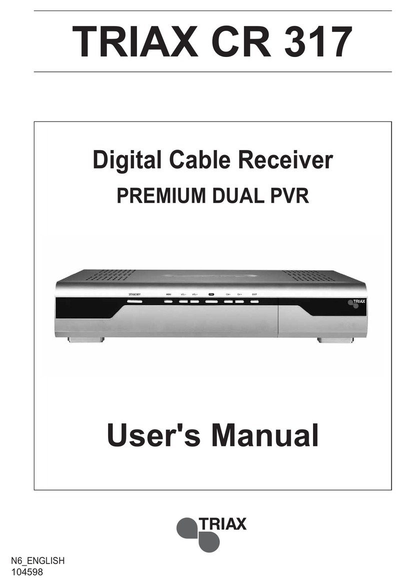Triax CR 317 user manual