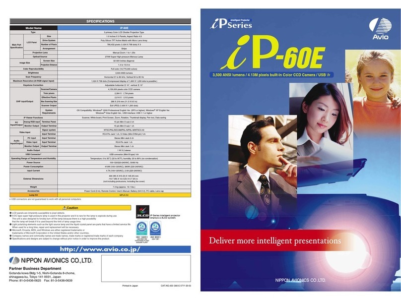 Avio iP-60E User manual