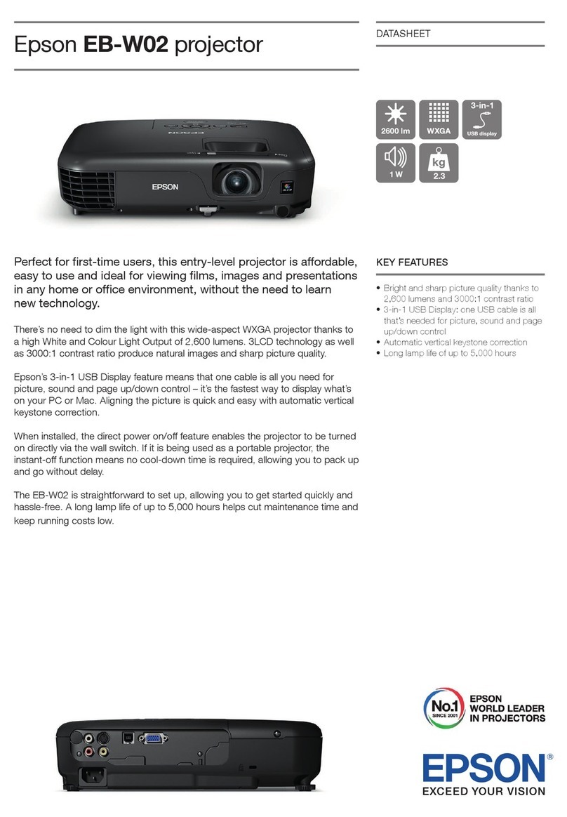 Epson EB-W02 User manual