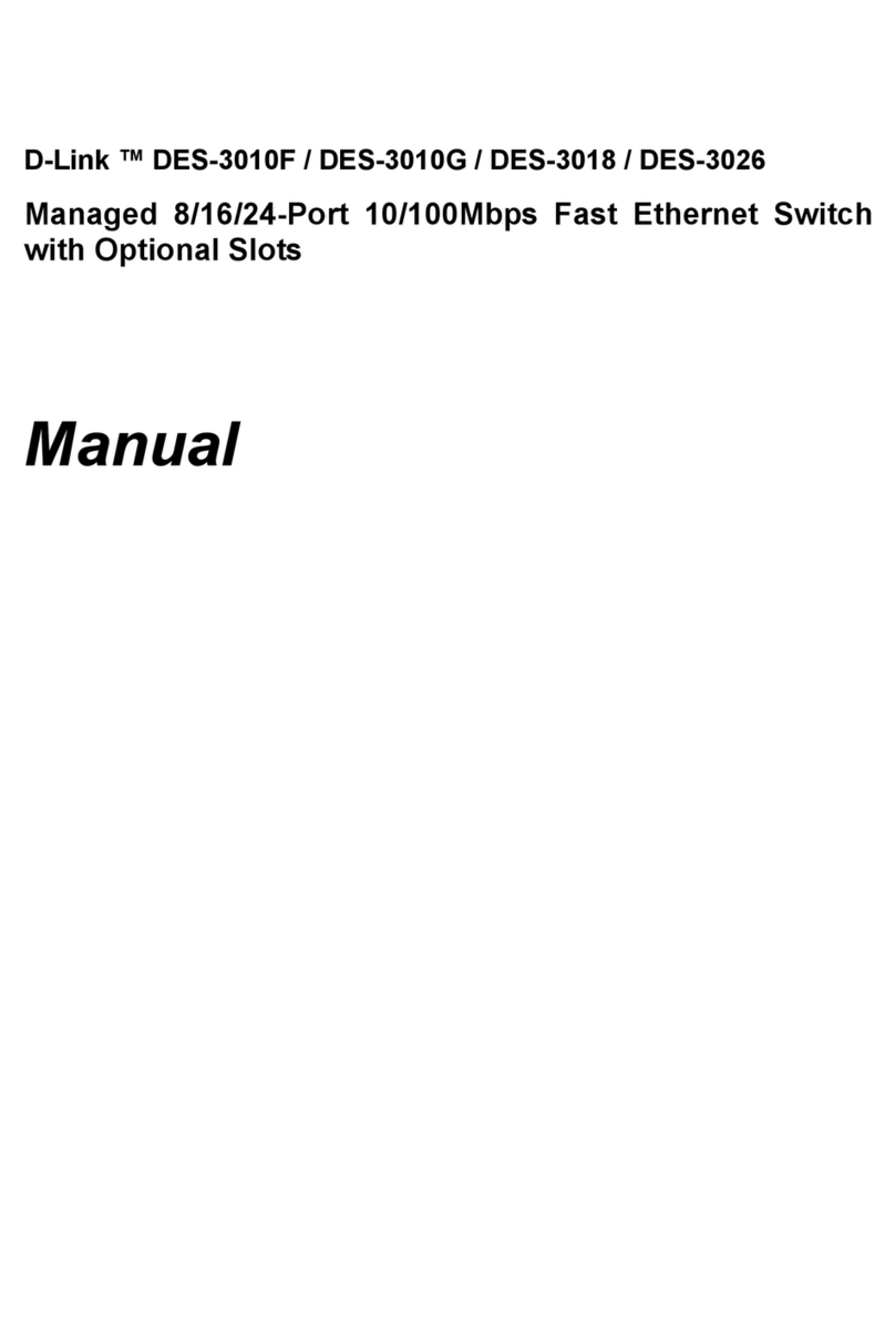 D-Link DES-3010F User manual