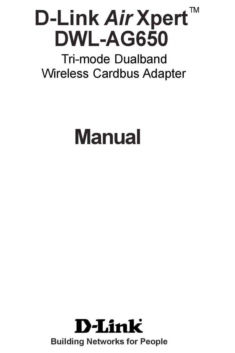 D-Link Air Xpert DWL-AG650 User manual D-Link Air Xpert DWL-AG650 User manual
